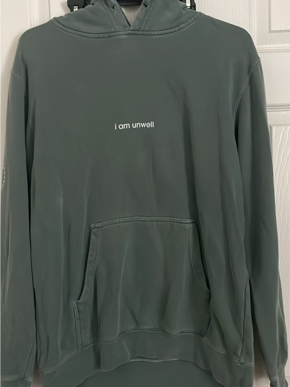 Men's Green 'i am unwell' Pullover Hoodie